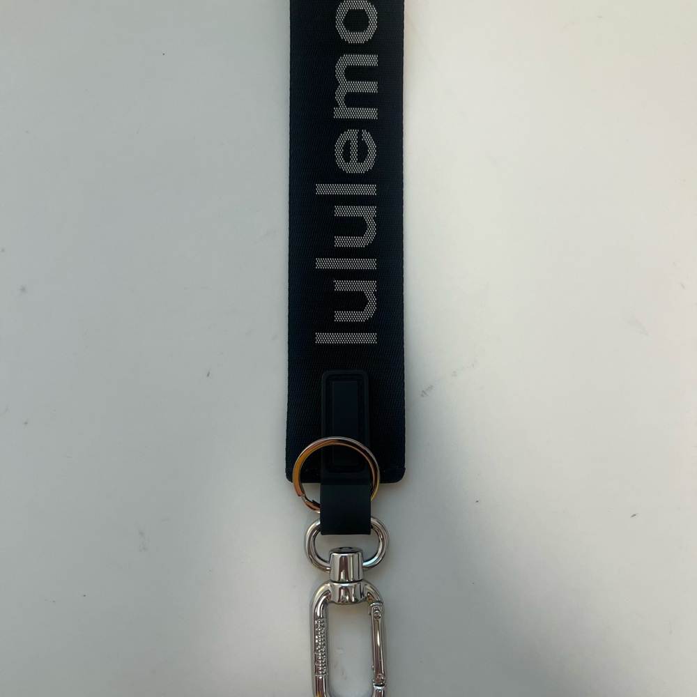 Lululemon Black Keychain Lanyard
